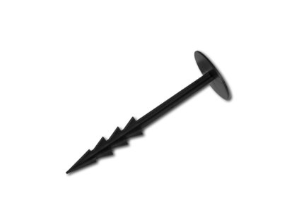 100ks uchycovací ozubený plastový kolík 15 cm