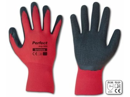 Pracovní ochranné rukavice PERFECT GRIP RED, různé varianty rozměrů