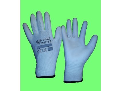 Pracovní ochranné rukavice PURE WHITE, různé varianty rozměrů