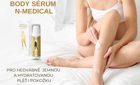 Unikátní tělové sérum na obličej, dekolt a celé tělo N-Medical. NATTO gum a kyselina hyalurová.