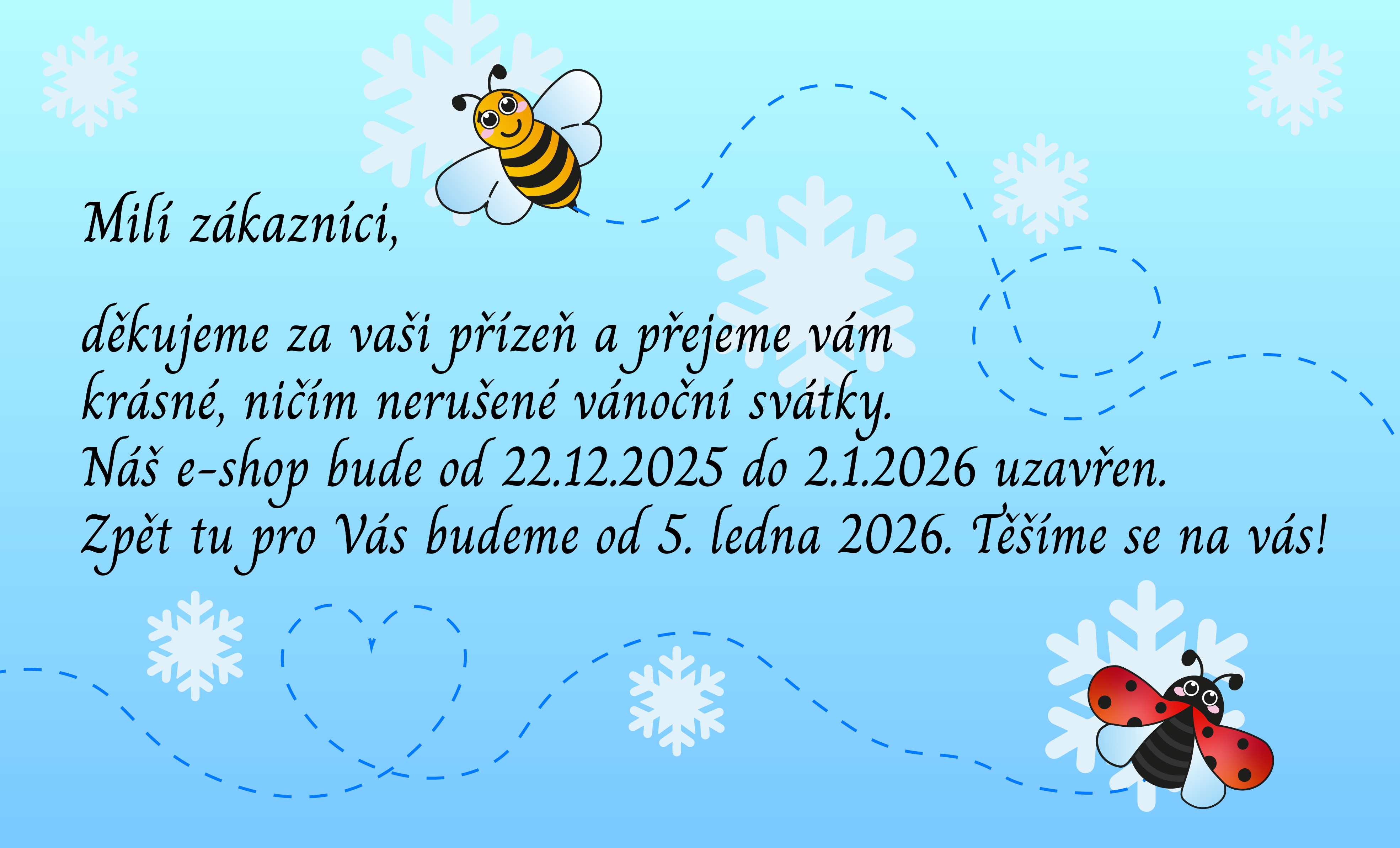 vánoční otevírací doba eshopu