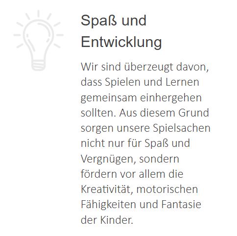 Spaß und Entwicklung