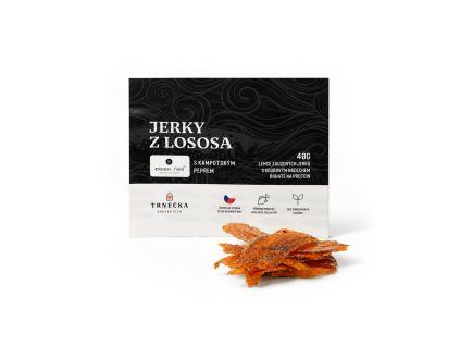Jerky losos pepř