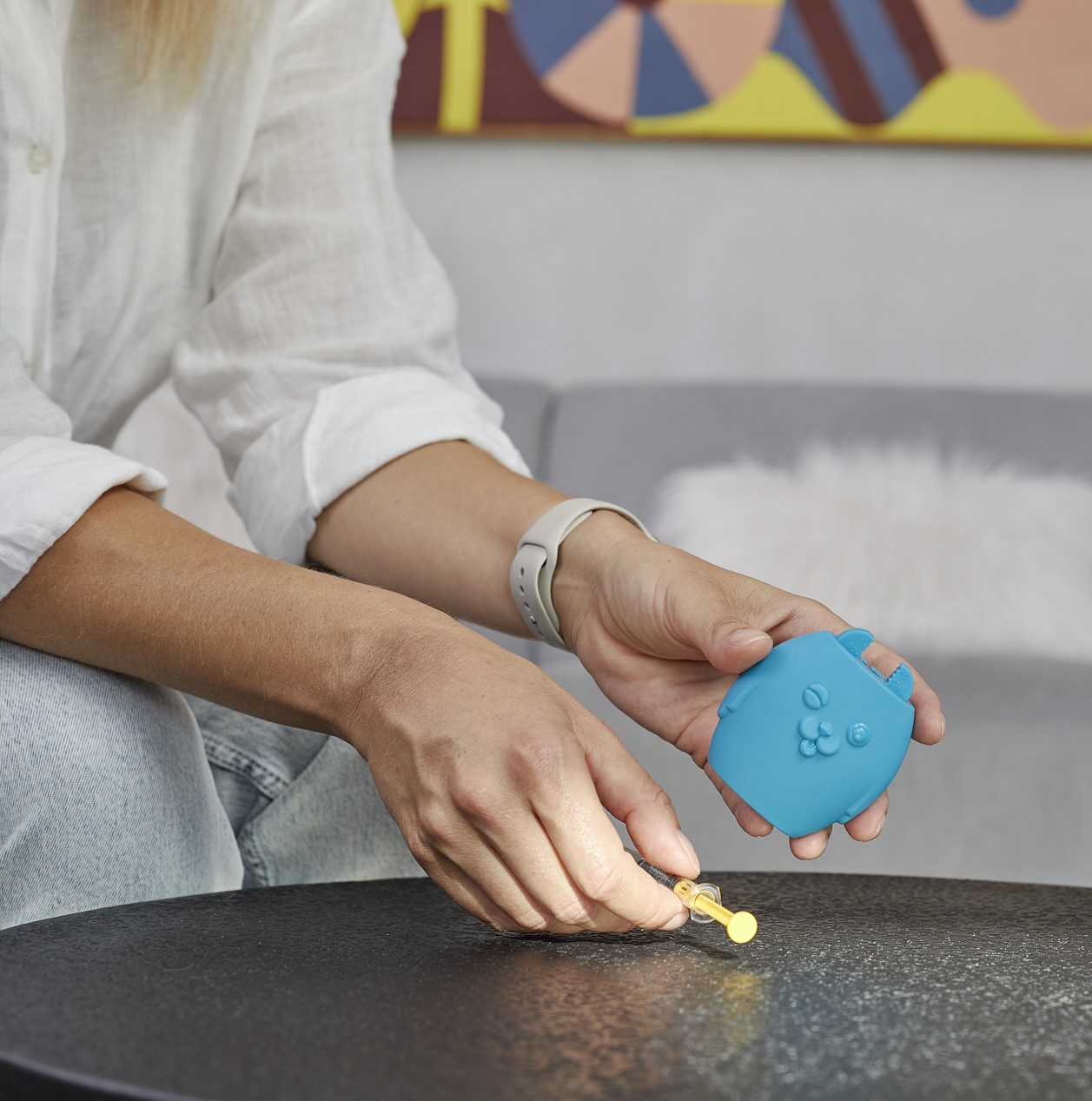 Snadnější aplikace injekcí Copaxone při RS díky TUGI