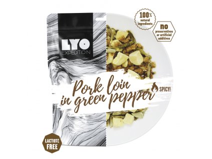 Lyofood Vepřové se zeleným pepřem a bramborem 107g velká porce