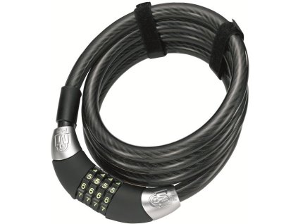 Zámek na kolo Magnum spirála 1800x8 mm 4x stavitelný kód černá