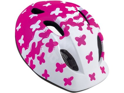 Dětská přilba MET Super Buddy motýlci/růžová/bílá matná M/L(52-57)