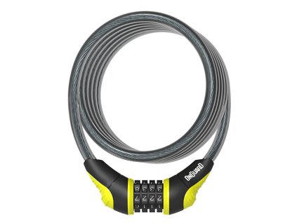 Zámek na kolo OnGuard spirála 1800x10mm kódový žlutý žlutá, černá