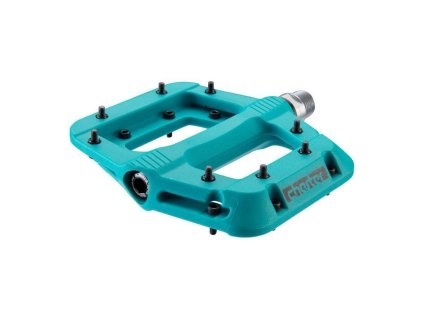 Pedály Race Face Chester tyrkysová modrá