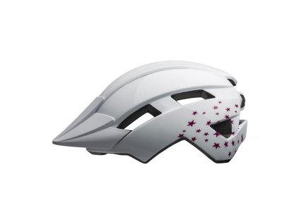 Dětská cyklistická přilba Bell Sidetrack II Youth White Stars