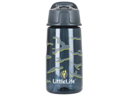 Dětská láhev LittleLife Water Bottle 550ml - Camo černá