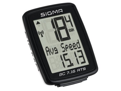 Cyklopočítač Sigma 7.16 ATS bílá, černá