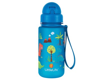 Dětská láhev LittleLife Water Bottle 400ml - Dinosaurs modrá