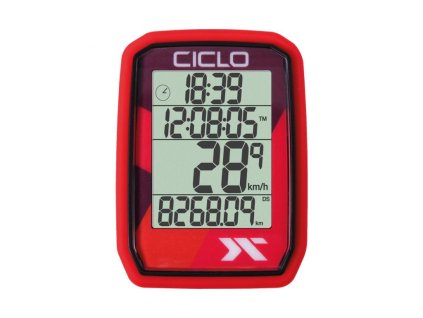 Ciclo sport Tachometr CicloSport Protos 205 bezdrátový červený červená