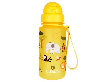 Dětská láhev LittleLife Water Bottle 400ml - Safari žlutá