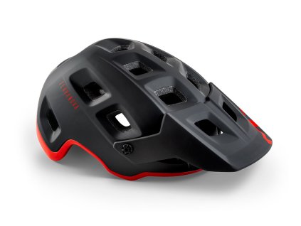 Cyklistická helma MET Terranova černá/červená matná/lesklá M (56-58 cm) 2021
