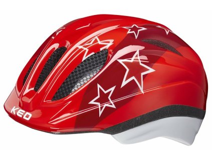 Dětská cyklistická přilba KED Meggy II Trend Red stars 52-58cm 2022