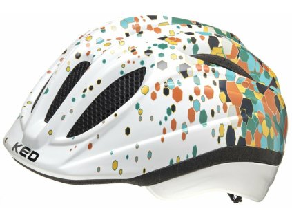 Dětská cyklistická přilba KED Meggy II Trend Color blast 44-49cm bílá 2022
