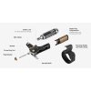 Bezdušový kit Topeak Tubi Master+ s CO2 cartridge černá