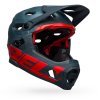 Cyklistická helma Bell Super DH Spherical matte blue/crimson M 2021