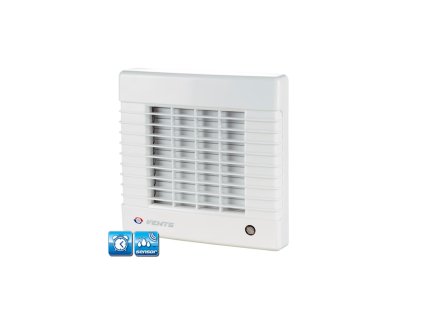 Ventilátor do kúpeľne VENTS M s automatickou uzávierkou, časovačom a hygrostatom