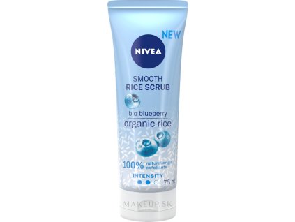 Nivea Smooth Rice Scrub vyhlazující rýžovvý peeling, 75 ml