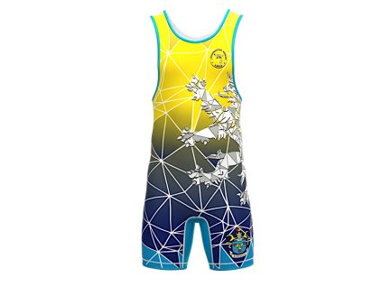 DĚTSKÝ WRESTLINGOVÝ DRES MODRÝ LOKOMOTIVA KRNOV