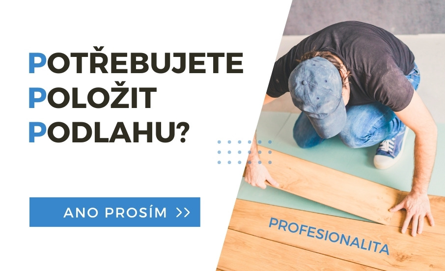 Banner Pokládka podlahy