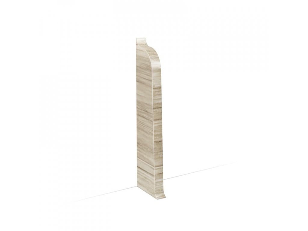 Koncovka levá k liště BLM60 77 Oak Sand