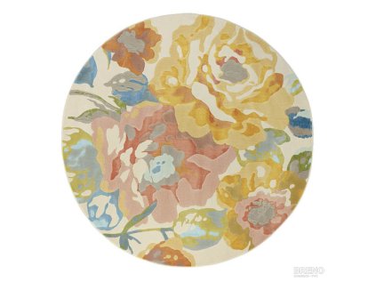 Kusový koberec BLOOM kruh 466 118/AK990 (Šířka x Délka 200.0cm x 200cm)