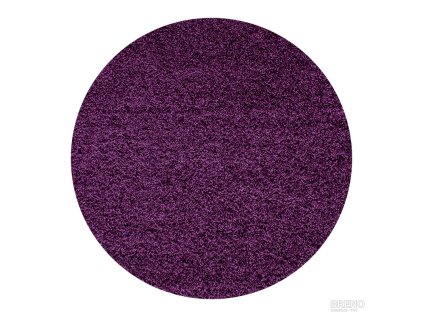 Kusový koberec DREAM SHAGGY 4000 Lila kruh (Šířka x Délka 80.0cm x 80cm)