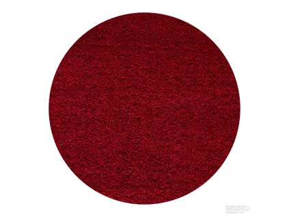 Kusový koberec DREAM SHAGGY 4000 Red kruh (Šířka x Délka 80.0cm x 80cm)