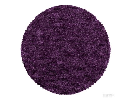 Kusový koberec FLUFFY kruh 3500 Lila (Šířka x Délka 200.0cm x 200cm)