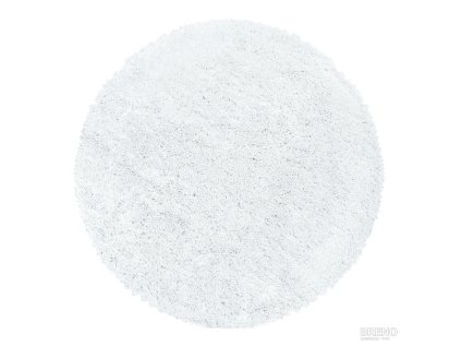 Kusový koberec FLUFFY kruh 3500 White (Šířka x Délka 200.0cm x 200cm)