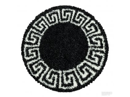 Kusový koberec HERA kruh 3301 Anthrazit