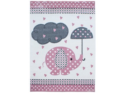Kusový koberec KIDS 570 Pink (Šířka x Délka 160.0cm x 230cm)