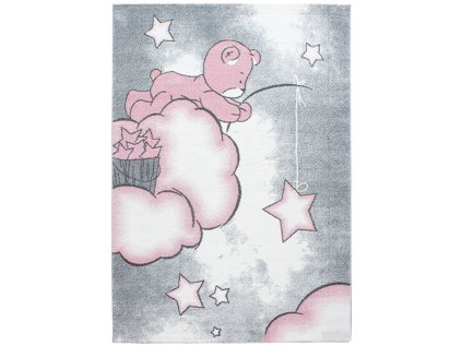 Kusový koberec KIDS 580 Pink (Šířka x Délka 80.0cm x 150cm)