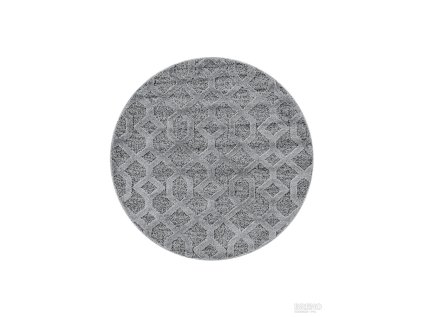 Kusový koberec PISA 4702 Grey kruh (Šířka x Délka 200.0cm x 200cm)