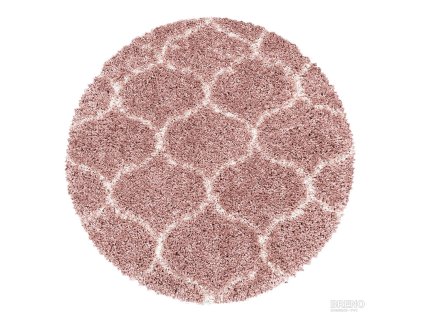 Kusový koberec SALSA kruh 3201 Rose (Šířka x Délka 200.0cm x 200cm)