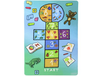 Kusový koberec Skákací panák – blue (Šířka x Délka 140.0cm x 200cm)