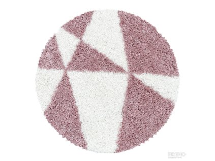 Kusový koberec TANGO kruh 3101 Rose (Šířka x Délka 200.0cm x 200cm)