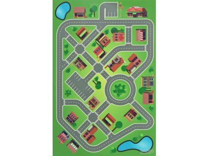 25491 pvc kids simple city play mat