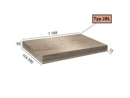 Ecoline Step 2BL - 9553 Dub bílý pískový