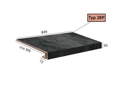 Objectline Step 2BP - 1063 Břidlice tmavá
