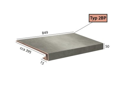 Objectline Step 2BP - 1061 Cement tmavý