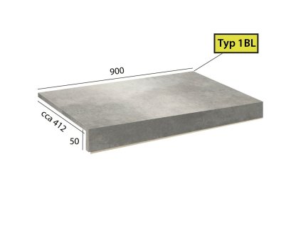 Objectline Step 1BP - 1067 Cement bílý
