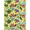 Kusový koberec Pohádková vesnice (Šířka x Délka 200.0cm x 200cm)