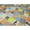 Metrážový koberec ALPHABET (JUMPY) 129 (Šíře role 400 cm)