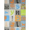 Metrážový koberec ALPHABET (JUMPY) 129 (Šíře role 400 cm)