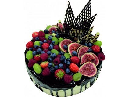 116 DORT S OVOCEM A ČOKOLÁDOVOU POLEVOU